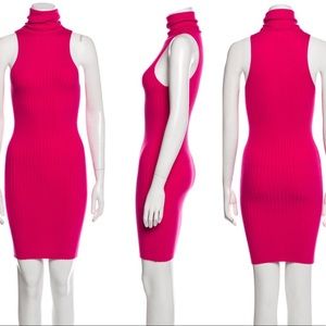 Giu Giu pink turtleneck mini dress - small